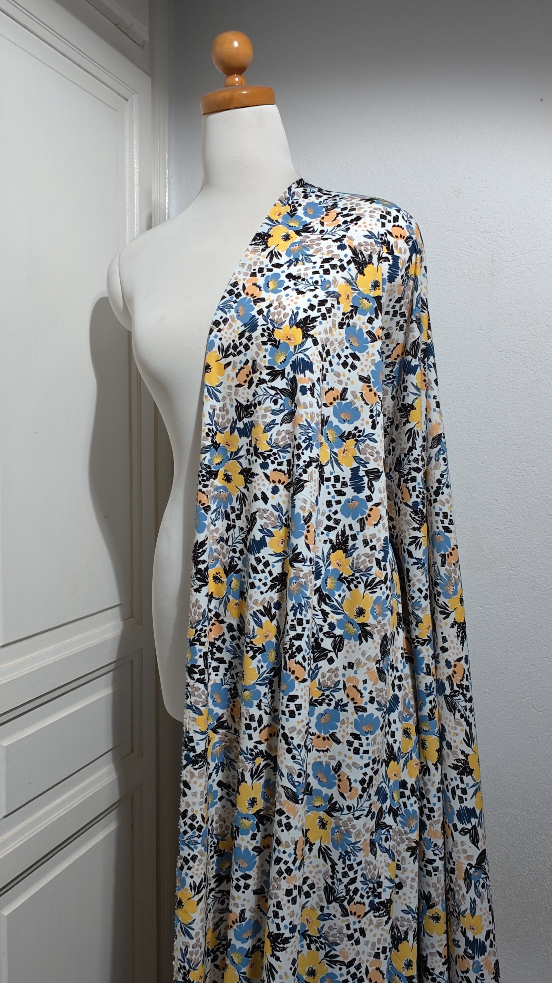 coupon 3 metres | tissu viscosse | tissu pour robe ou chemise | été / printemp