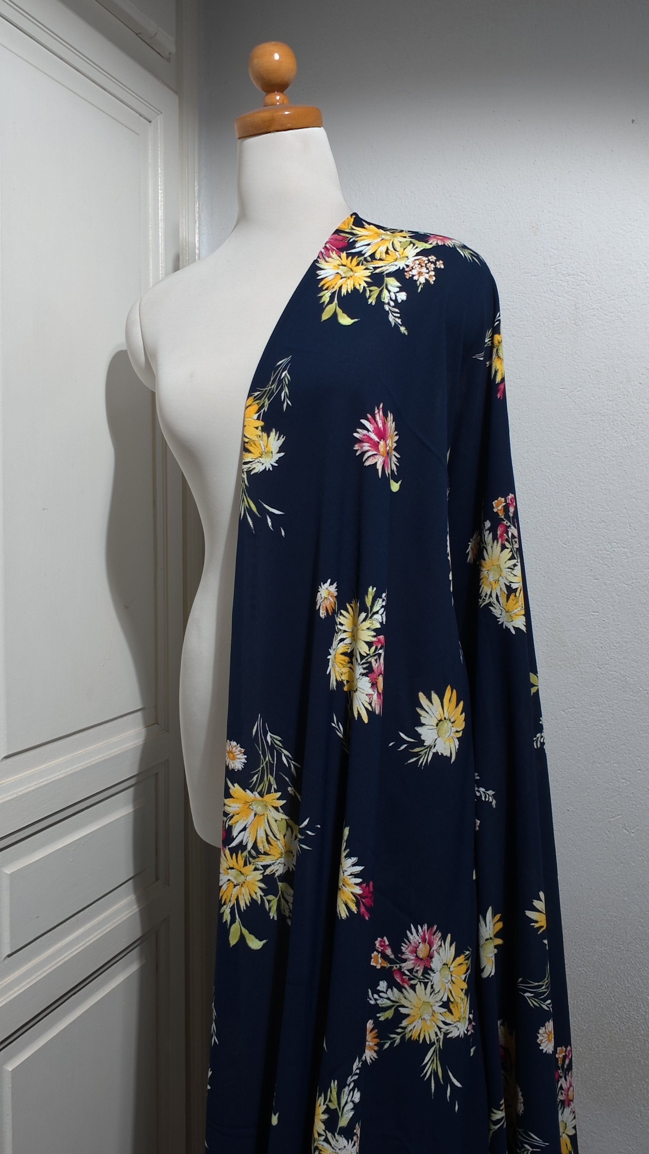 coupon 3 metres | tissu viscosse | tissu pour robe ou chemise | été / printemp
