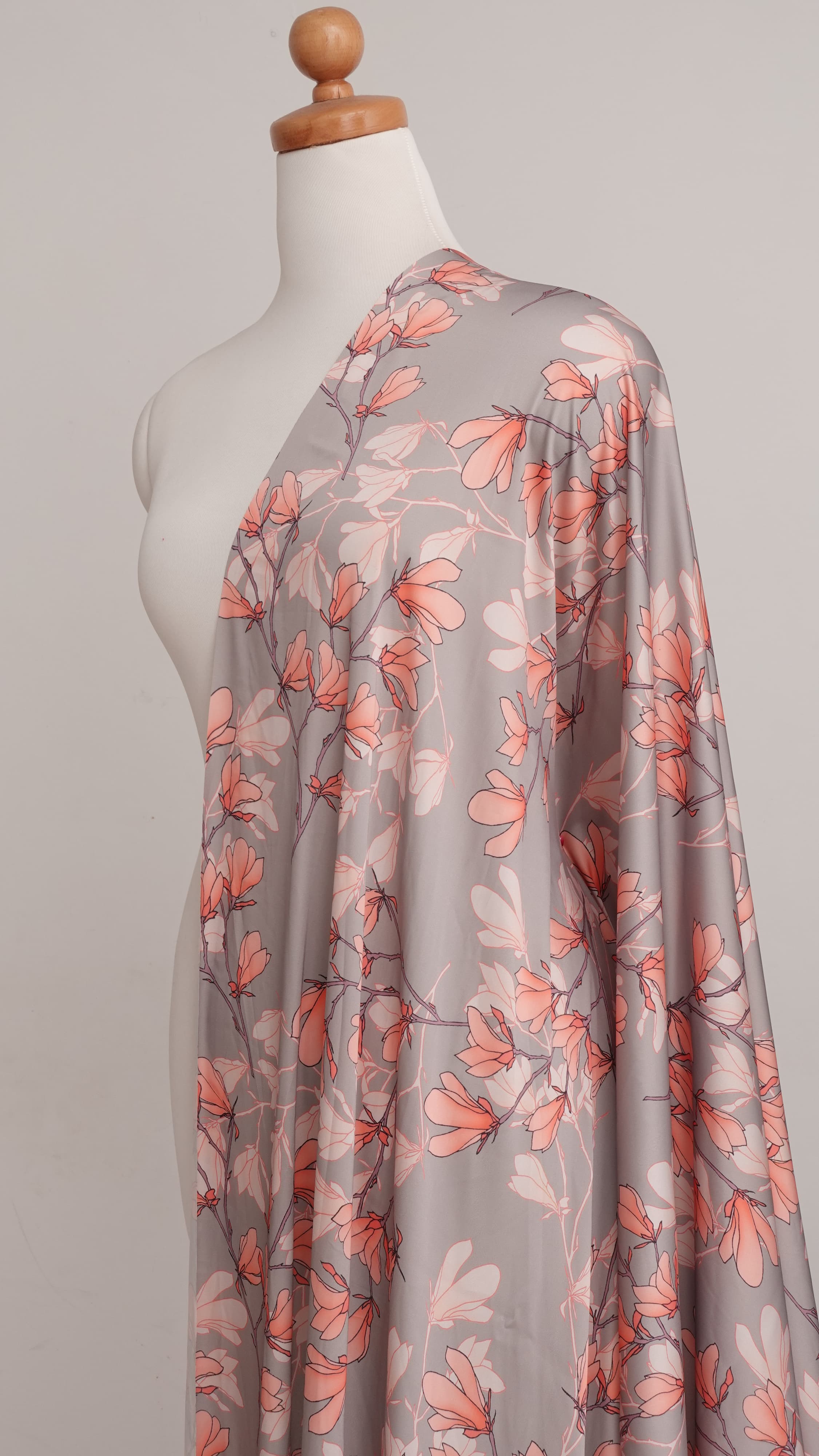 coupon 3 metres | tissu satin de soie | été / printemp pour robe | Prix pour le coupon entier (Copie)
