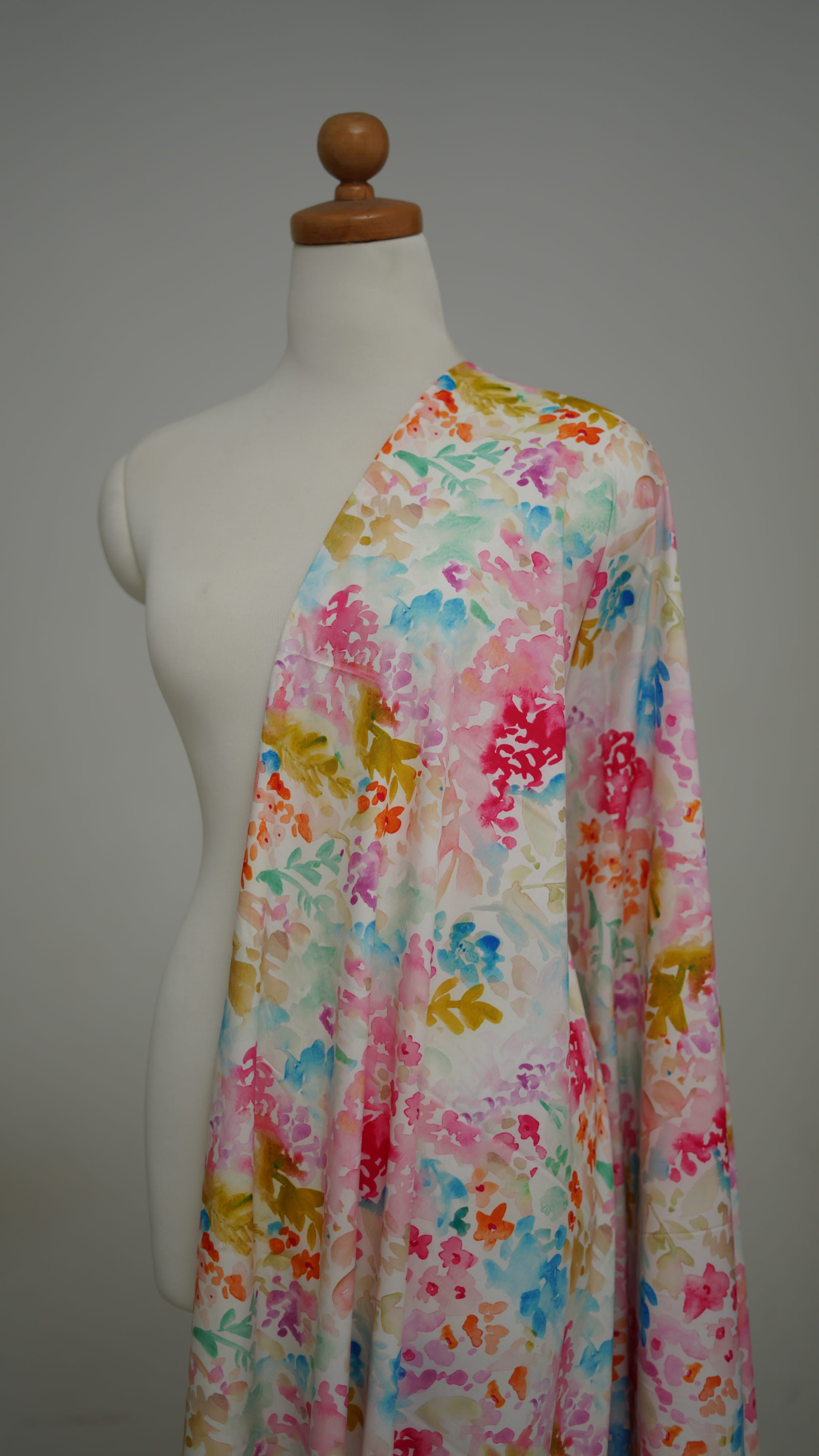 coupon 3 metres | tissu soft | printemp/été pour robe | tissu un peu lyrcra